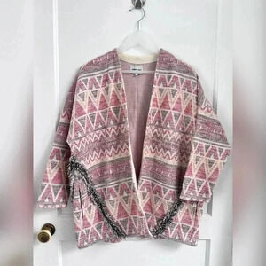 Bimba Y Lola Boho Pink Blazer Jacket